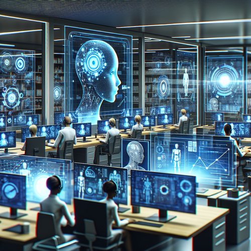 Agentes de inteligencia artificial optimizando procesos en entornos empresariales modernos