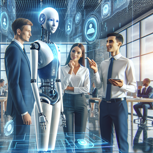 Agente de inteligencia artificial en ambiente empresarial moderno