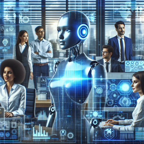 Agentes de inteligencia artificial optimizando procesos en entornos empresariales modernos