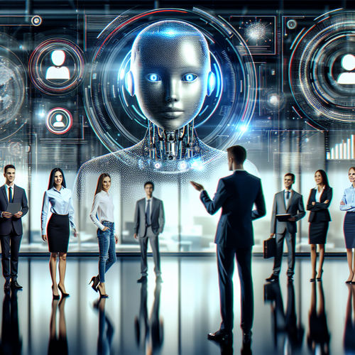 Agente de inteligencia artificial en entorno empresarial moderno