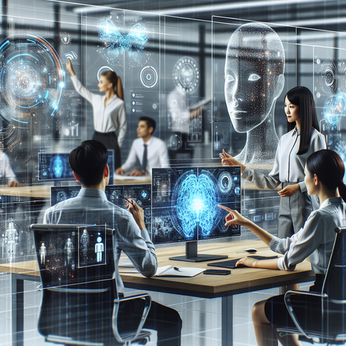 Agentes de inteligencia artificial en entorno empresarial moderno