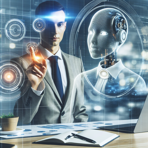Agente de inteligencia artificial asistiendo en procesos empresariales digitales