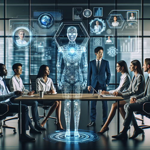 Representación de agentes de inteligencia artificial en un entorno empresarial moderno